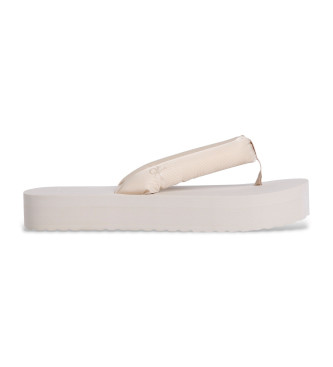 Calvin Klein Jeans Chanclas de plataforma beige