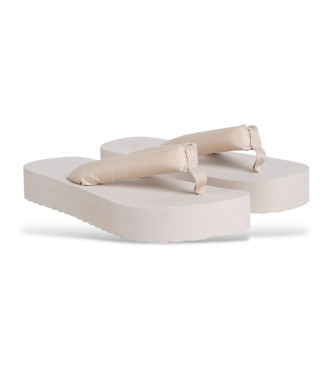 Calvin Klein Jeans Chanclas de plataforma beige