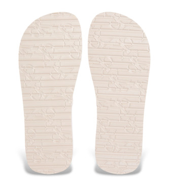 Calvin Klein Jeans Beige plateau-flipflops