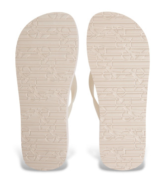 Calvin Klein Jeans Beige plateau-flipflops