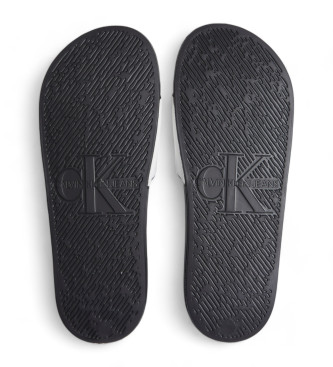 Calvin Klein Jeans Slide Institutional schwarz, wei Flip Flops