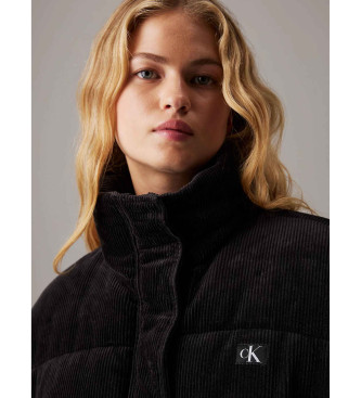 Calvin Klein Jeans Chaqueta corta de plumas ajustada negro