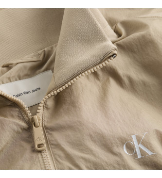 Calvin Klein Jeans Beigefarbene Nylonjacke