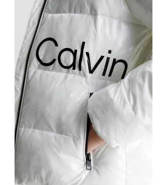 Calvin Klein Jeans Doudoune ajustée avec finition super brillante Blanc