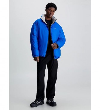 Calvin Klein Jeans Odwracalna kurtka puchowa 90'S niebieska, szara
