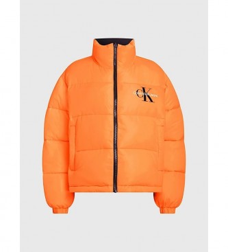 Calvin Klein Jeans Reversible down jacket 90's black, orange