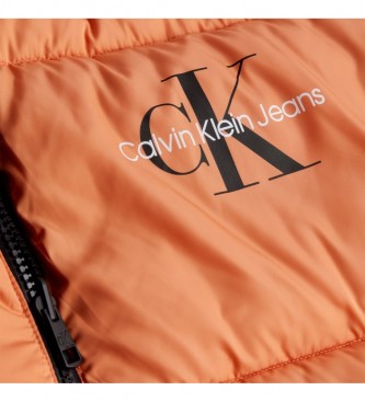 Calvin Klein Jeans Reversible Down Jacket 90'S black. Orange