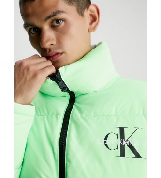 Calvin Klein Jeans Reverzibilna puhovka 90'S zelena, siva