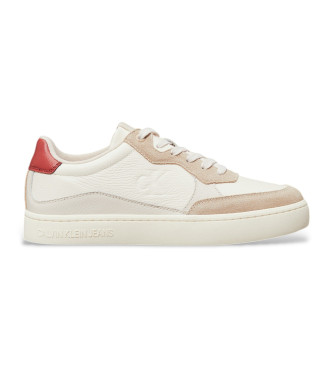 Calvin Klein Jeans Baskets classiques en cuir blanc