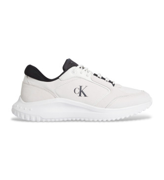 Calvin Klein Jeans Sneakers basse Eva Runner in pelle bianca