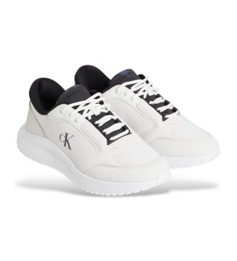 Calvin Klein Jeans Usnjene superge Eva Runner Low white