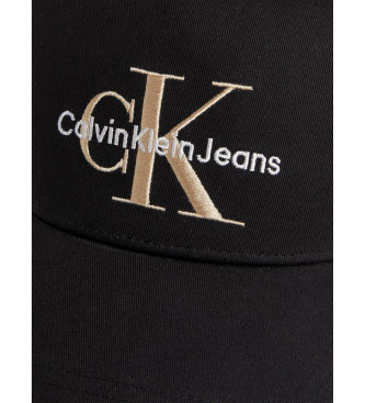 Calvin Klein Jeans Cappellino da camionista con monogramma nero