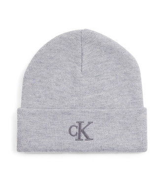 Calvin Klein Jeans Cappello lavorato a maglia grigio