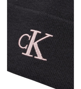 Calvin Klein Jeans Cappello lavorato a maglia nero