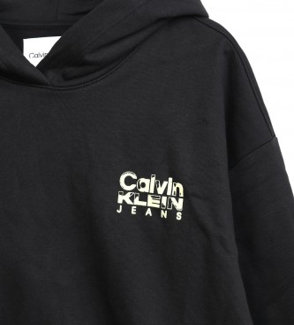 Calvin Klein Jeans Sweatshirt Knits Gradient Shift zwart