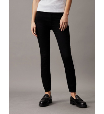 Calvin Klein Jeans Jeans alla caviglia super skinny neri a vita alta