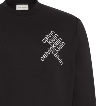 Calvin Klein Jeans Pull LS 350 Terry noir