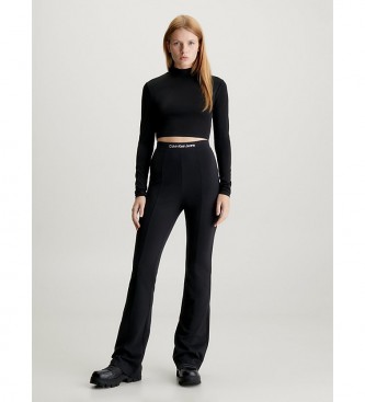 Calvin Klein Jeans Udslede leggings milano sort