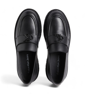 Calvin Klein Jeans Derby loafers i lder, sort