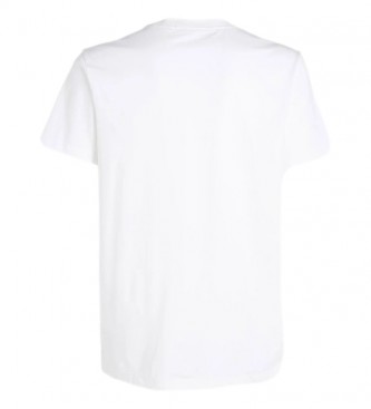 Calvin Klein Jeans T-shirt Outro Monólogo de malha branca