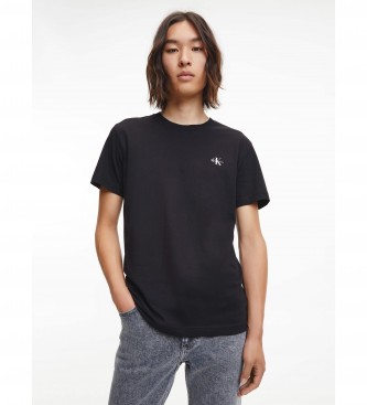 Calvin Klein Jeans Pacote de 2 T-shirts pretas bsicas