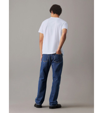 Calvin Klein Jeans Conjunto de 2 t-shirts brancas com monograma