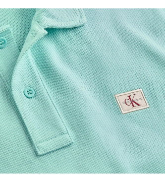 Calvin Klein Jeans Polo shirt with green woven label