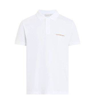 Calvin Klein Jeans Polo avec monogramme blanc