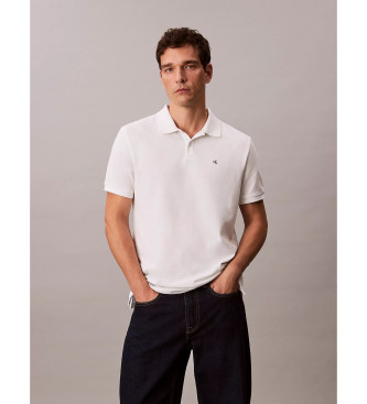 Calvin Klein Jeans Weies Piqu-Poloshirt