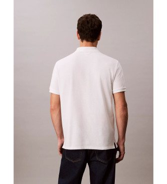 Calvin Klein Jeans Weies Piqu-Poloshirt