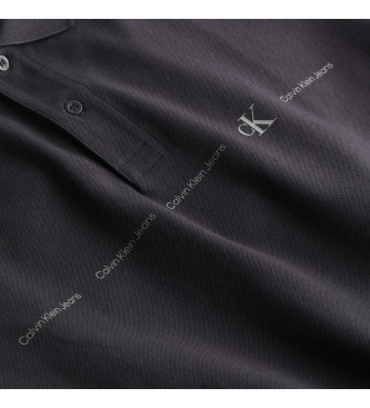 Calvin Klein Jeans Polo Logo Herhaling zwart