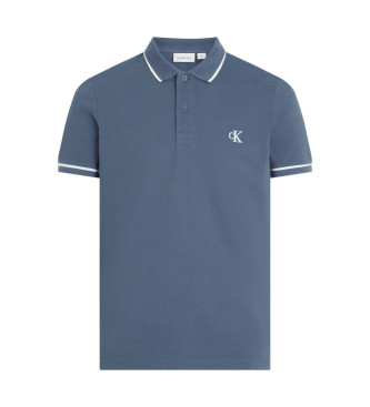 Calvin Klein Jeans Polo blu slim