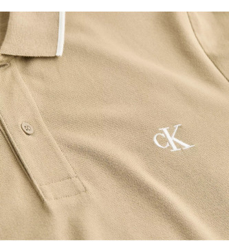 Calvin Klein Jeans Beige slim polotrja