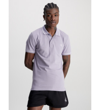 Calvin Klein Jeans Polo slim lilas