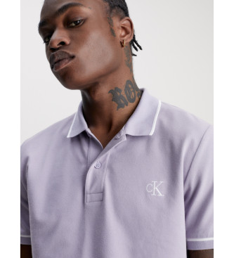 Calvin Klein Jeans Polo slim lilas