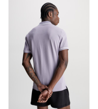 Calvin Klein Jeans Polo slim lilas