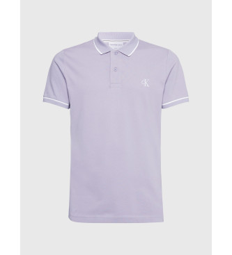 Calvin Klein Jeans Polo slim lilas