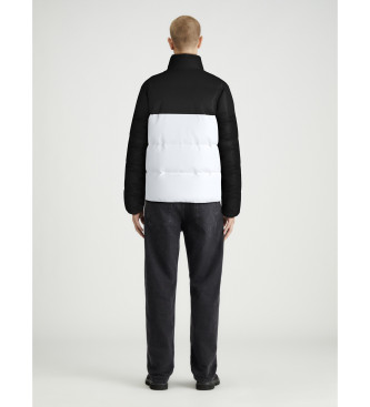 Calvin Klein Jeans Manteau de Pluffer noir, blanc