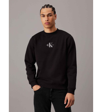 Calvin Klein Jeans Felpa con monogramma nero