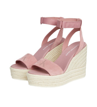 Calvin Klein Jeans Su Mg leather sandals pink