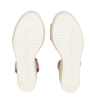 Calvin Klein Jeans Su Mg leather sandals pink