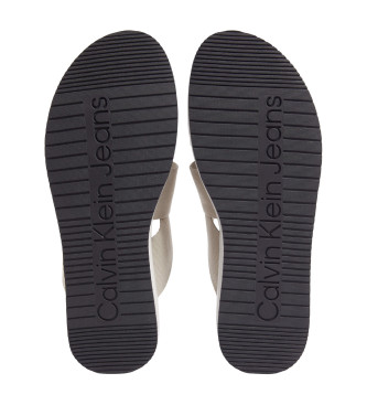 Calvin Klein Jeans Beige sandaler med net