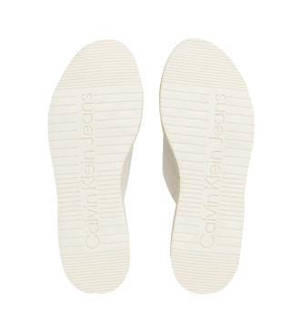 Calvin Klein Jeans Sandali con zeppa espadrillas bianchi