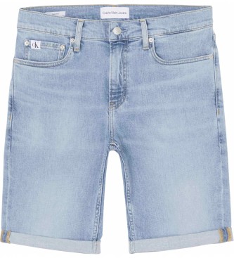 Calvin Klein Jeans Pantaloncini di jeans regolari azzurri
