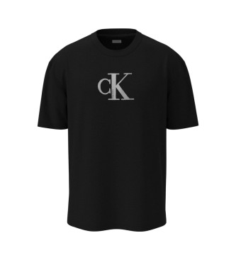 Calvin Klein Jeans T-shirt classica con monogramma nero