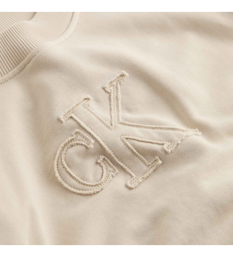 Calvin Klein Jeans Gestreept sweatshirt beige