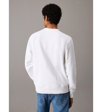 Calvin Klein Jeans Sweat-shirt blanc  col ras du cou