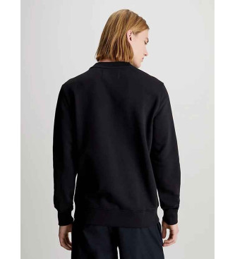 Calvin Klein Jeans Sudadera De Felpa De Algodn Con Insignia negro