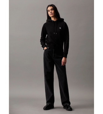 Calvin Klein Jeans Felpa con ricamo nera