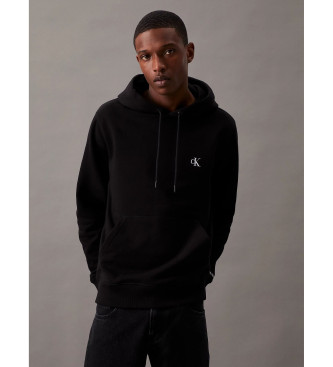 Calvin Klein Jeans Blend Hoodie preto de camisola de malha